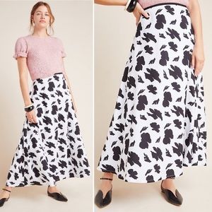 Anthropologie Sanchita midi flare Aline skirt
